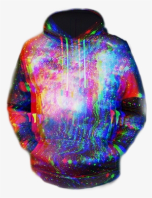 Kangaroo Pocket Colormix Galaxy Cool Hoodie.