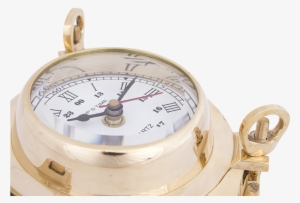 Porthole Clock - Brass