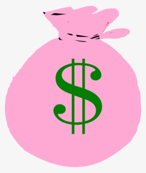 Clipart Of Money Bags - Pink Money Clipart
