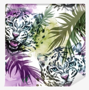 Watercolor Exotic Seamless Pattern - Invitaciones Africanas