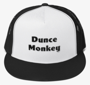 Dunce Monkey Hat Or Trucker Cap - Trucker Cap Embroidery Mockup