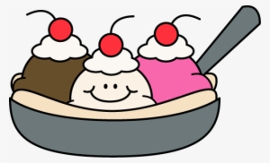 Picture Free Cute Clip Art Image - Banana Split Clip Art