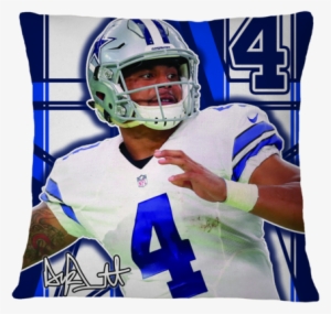 Dak Prescott Pillow - Dallas Cowboys Birthday Cake Topper Set Featuring Dak