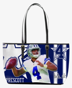 Dak Prescott Large Leather Tote - New York Jets Jersey