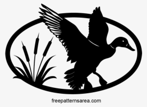 Vector Transparent Stock Duck Hunting Clipart - Plasma Cut Duck