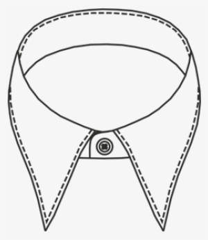 King, 1 Button - Shirt Collar Line Art