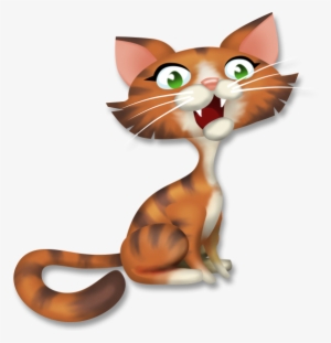 Tabby Cat Sitting - Cat Clipart Png Tabby