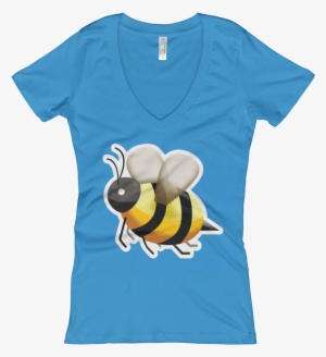 Women's Emoji V Neck - T-shirt