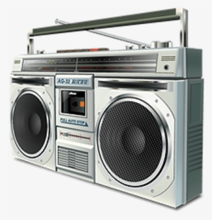 Boombox Clipart Transparent Background - Ghetto Blaster Transparent