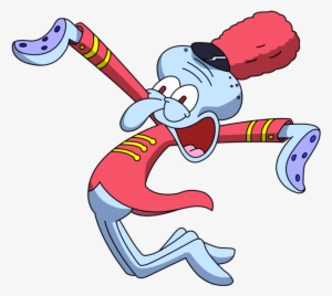 Squidward Tentacles Looking Excited-wa226 - Squidward Tentacles Png