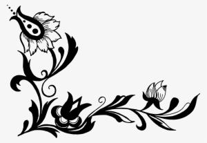 Free Download - Clipart Corner Flower Png