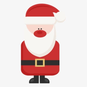 Funky Santa Claus Title Scrapbook Clip Art Christmas - Cute Santa Claus Clipart Png