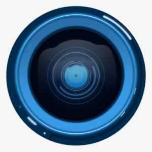 Blue Camera Lens Vector - Circle