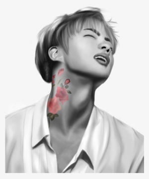 A Transparent Jin Drawing To Protect Your Blog - Jin Blood Sweat And Tears