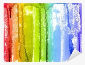 Abstract Watercolor Rainbow Paint Brush And Drips Background - Watercolor Painting