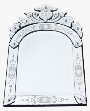 Large Black & Gold Rectangular Mirror By Milch & Sons - Mirror