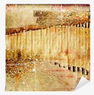 Vintage Torn Paper With Place For Text Wall Mural • - Canvas