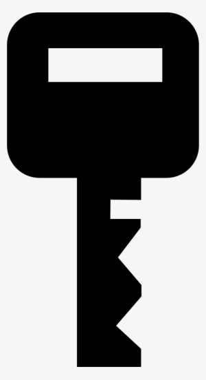 Square Black Modern Key Silhouette Comments - Key Clip Art Square