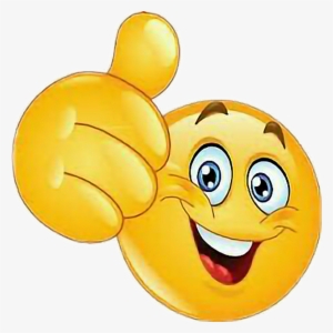 Ok Oki Emotions Ftstickers Emoji Emojistickers Yelowfac - Smiley Face Thumbs Up