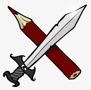 D20 Dice Png - Sword And Pencil