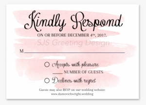 Kc Water Color Invitation Kc Water Color Response - Fotografa