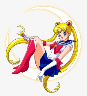 Sailor Moon Png Free Download - Sailor Moon On The Moon