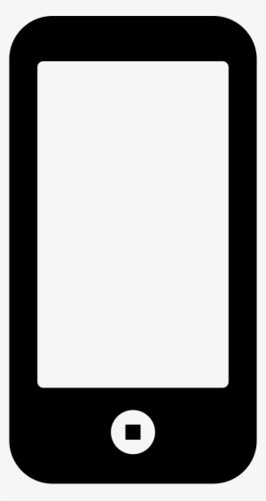 Cellphone With One Button Comments - Tablet Vector Icon