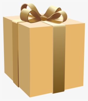 Cream Gift Box Png Clipart - Gift Box Png