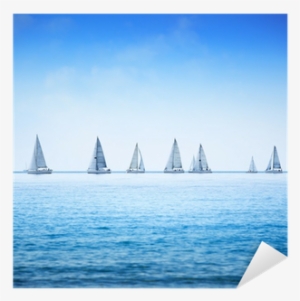 Sailing Boat Yacht Regatta Race On Sea Or Ocean Water