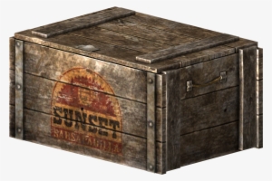 Sunset Sarsaparilla Crate - Fallout Wooden Box