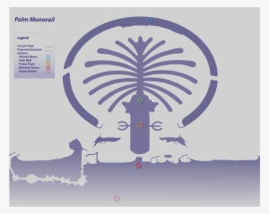 Palm Monorail Map4copy - Palm Monorail Station Map