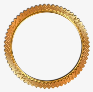 Gold Circle Frame Png