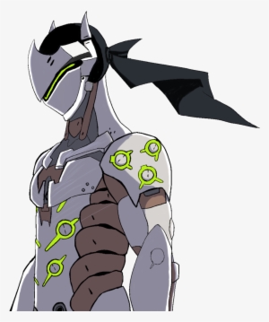 Genji The Cyborg Ninja By Zemroth On Deviantart Vector - Genji Drawing Side View