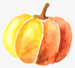 Pumpkin Painting Transprent Free - Pumpkin Clip Art Watercolor Png