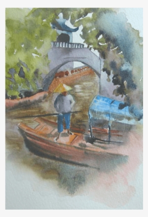 Another Venice And Its Gondolas - Painting