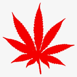 Foglia Rossa Di Marijuana - Grey Marijuana Leaf