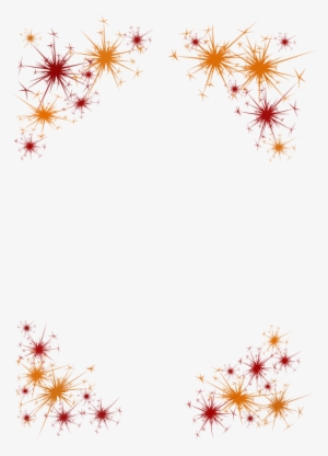 Fireworks - New Years Border Png