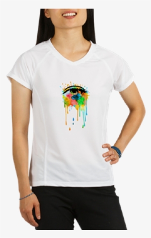 Eye Watercolor Art Performance Dry T-shirt - T-shirt