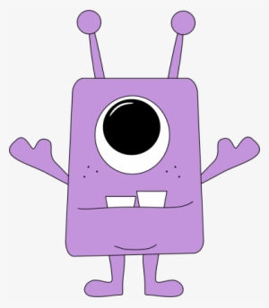 Monster Lilac Clipart - Purple Monster Clipart