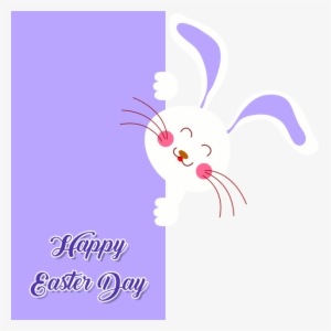 Creative Easter Bunny With Egg Vector Png, Creative - Portable Network Graphics