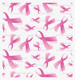 Breast Cancer Pink Ribbon - Cancer Ribbon Repeating Transparent