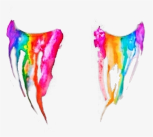 Rainbow Tears Smudge Mascara Svg Black And White Stock