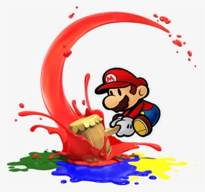 Mario - Paper Mario Color Splash Png