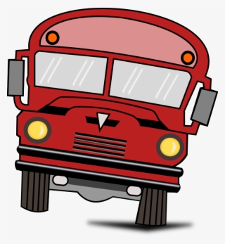 School Bus Red - Red School Bus Clipart