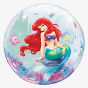 22" The Little Mermaid Bubble Balloon - Little Mermaid Bubble Balloon