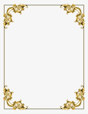 Golden Border Png Transparent