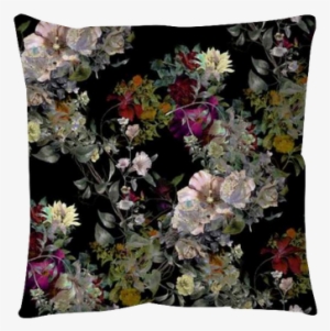 Watercolor Painting Of Leaf And Flowers, Seamless Pattern - Watercolor Painting