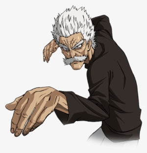 Silver Fang Anime Artwork - Bang One Punch Man Png