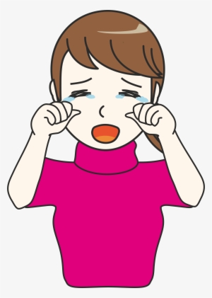 Computer Icons Crying Drawing Woman Smiley - Crying Clipart