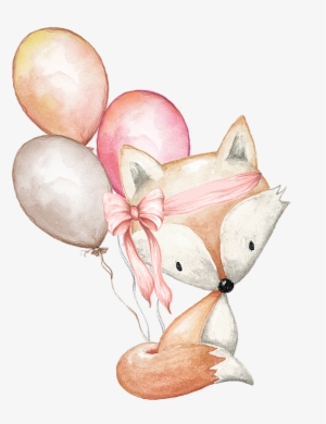 Graphic Library Stock Boho Fox With Balloons Duvet - Boho Fox